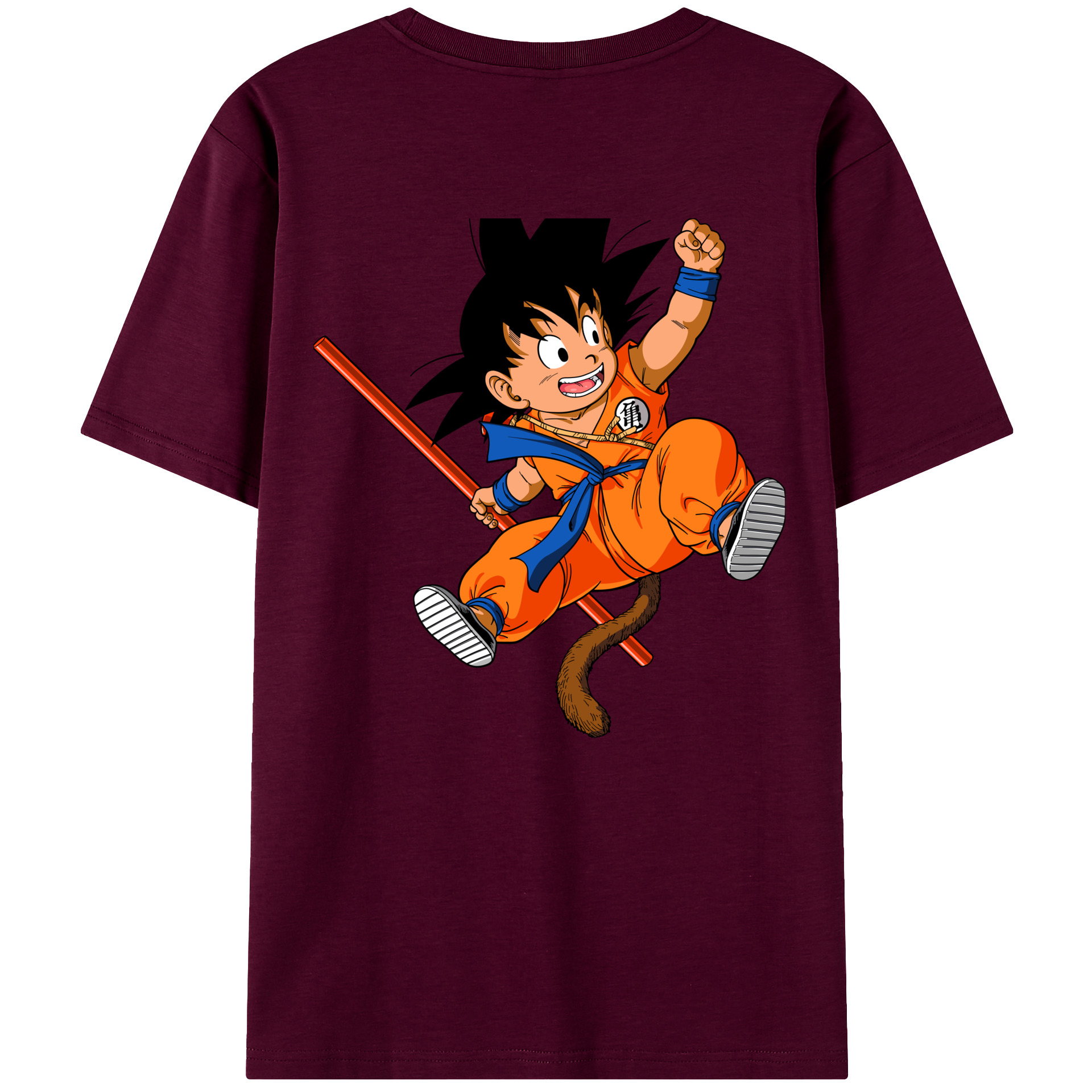 （画像用） ドラゴンボール 孫悟空（そん ごくう）Son Goku カカロット DRAGON BALL Kakarotto レディース半袖Tシャツ(バックプリント)
